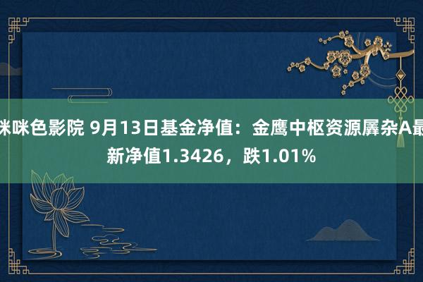 咪咪色影院 9月13日基金净值：金鹰中枢资源羼杂A最新净值1.3426，跌1.01%