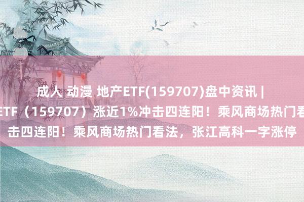 成人 动漫 地产ETF(159707)盘中资讯 | 地产股继续活跃，地产ETF（159707）涨近1%冲击四连阳！乘风商场热门看法，张江高科一字涨停