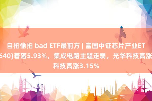 自拍偷拍 bad ETF最前方 | 富国中证芯片产业ETF(516640)着落5.93%，集成电路主题走弱，光华科技高涨3.15%