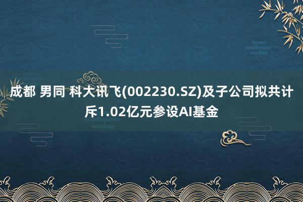 成都 男同 科大讯飞(002230.SZ)及子公司拟共计斥1.02亿元参设AI基金