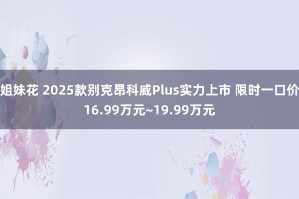 姐妹花 2025款别克昂科威Plus实力上市 限时一口价16.99万元~19.99万元