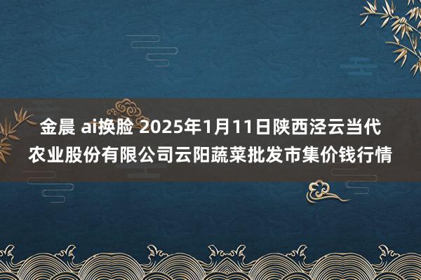 金晨 ai换脸 2025年1月11日陕西泾云当代农业股份有限公司云阳蔬菜批发市集价钱行情